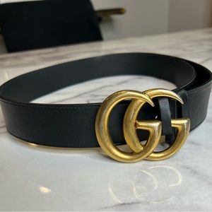 Black Gucci Belt size 85